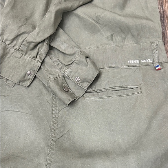 Etienne Marcel | M | Olive Green Women's Jumpsuit - Picture 8 of 11